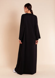 Relaxed Fit Abaya Black