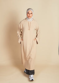Ribbed Hoody Cream - Final Sale