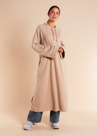 Ribbed Hoody Cream - Final Sale