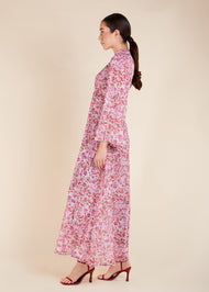 Rose Spray Maxi Dress - Final Sale