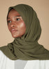 Sage Crepe Hijab - Final Sale