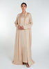 Self Print Satin Open Abaya