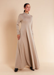 Seam Flared Abaya Cashmere - Final Sale