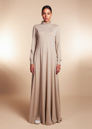 Seam Flared Abaya Cashmere - Final Sale