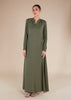 Self-Print Rea Abaya Olive