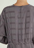 Self Print Batwing Abaya Grey - Final Sale