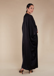 Self Print Kaftan Black