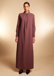 Shirted Abaya Taupe