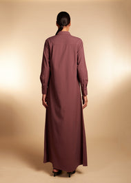 Shirted Abaya Taupe