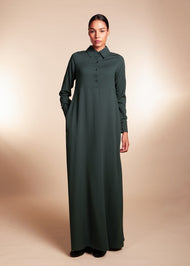 Shirted Maxi Dark Green