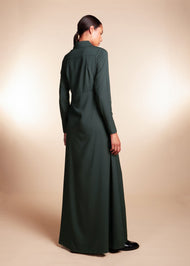 Shirted Maxi Dark Green - Final Sale