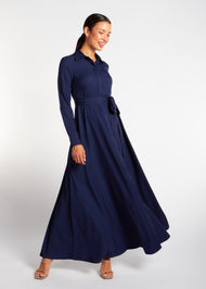 Shirted Maxi Navy - Final Sale