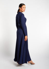 Shirted Maxi Navy - Final Sale