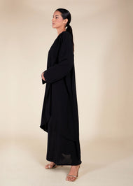 Crossover Abaya Black - Final Sale