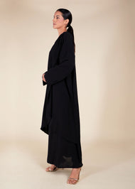 Crossover Abaya Black