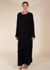 Crossover Abaya Black - Final Sale