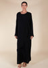 Crossover Abaya Black
