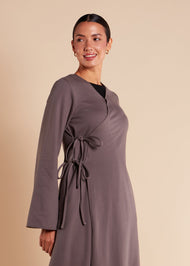 Side Tie Cover Up Grey