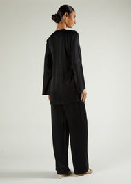 Side Tie Set Black
