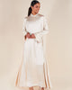Slim Sleeve Abaya Cream