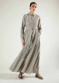 Soft Cotton Shirted Maxi