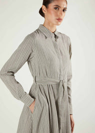 Soft Cotton Shirted Maxi