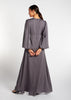 Soft Crinkle Abaya Grey - Final Sale