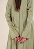 Soft Satin Abaya Olive