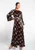 Soft Satin Floral Maxi - Final Sale