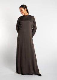 Soft Seam Abaya Charcoal