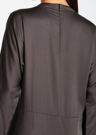 Soft Seam Abaya Charcoal