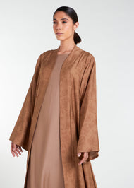 Woven Open Abaya - Final Sale