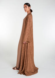 Woven Open Abaya - Final Sale