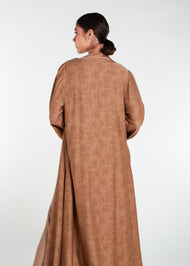 Woven Open Abaya - Final Sale