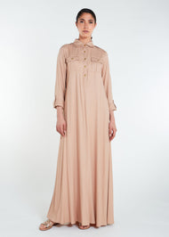 Utility Abaya Nude