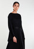 Bell Sleeve Abaya Black