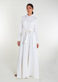 Shirted Maxi White