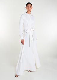 Shirted Maxi White