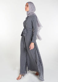 Gingham Print Maxi