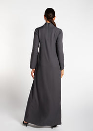 Straight Cut Maxi Charcoal