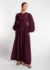 Sweetheart Neck Maxi Plum