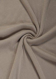 Taupe Ribbed Jersey Hijab