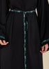 Turquoise Tatreez Abaya