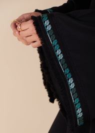 Turquoise Tatreez Abaya