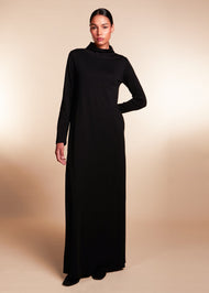 Turtle Neck Maxi Black