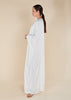 Twill Open Abaya White