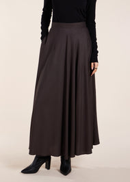 Twill Skirt Charcoal