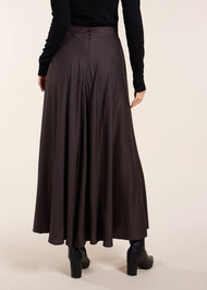 Twill Skirt Charcoal