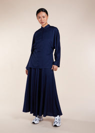 Twill Skirt Navy