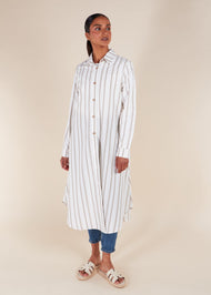 Muji Shirt Dress Cream